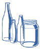 glass bottles