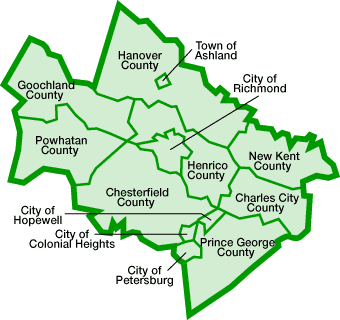 Map of Areas Served